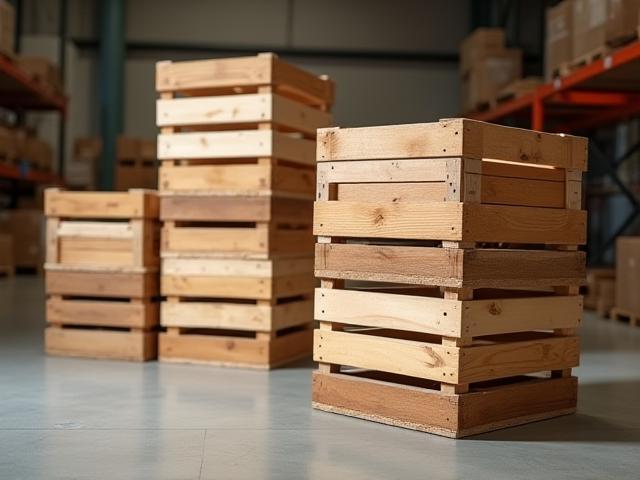 Houten kratten van LogisticsPro